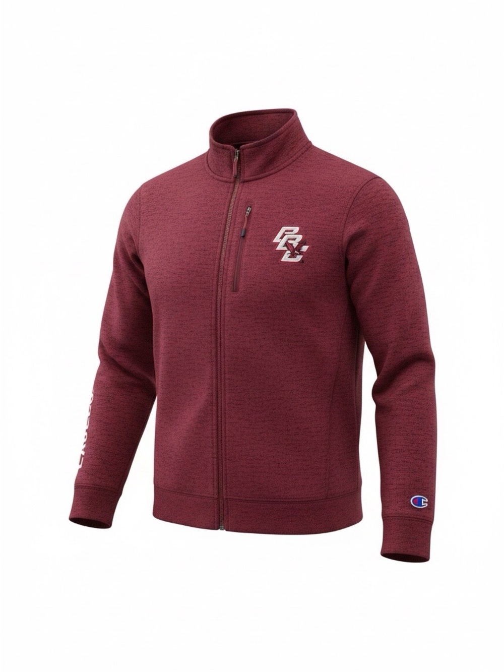 Boston College full zip sports sweater w/logos-medium-NEW no tags-Champion brand